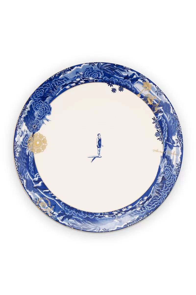 Online Pip Studio Heritage Dinerbord Grens Blauw 26.5 Cm