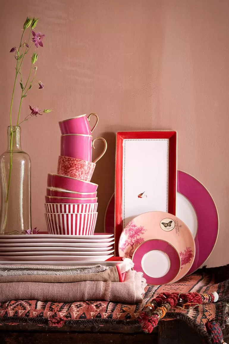 Gebaksborden-Pip Studio Heritage Gebaksbord Geverfd Roze 18 Cm