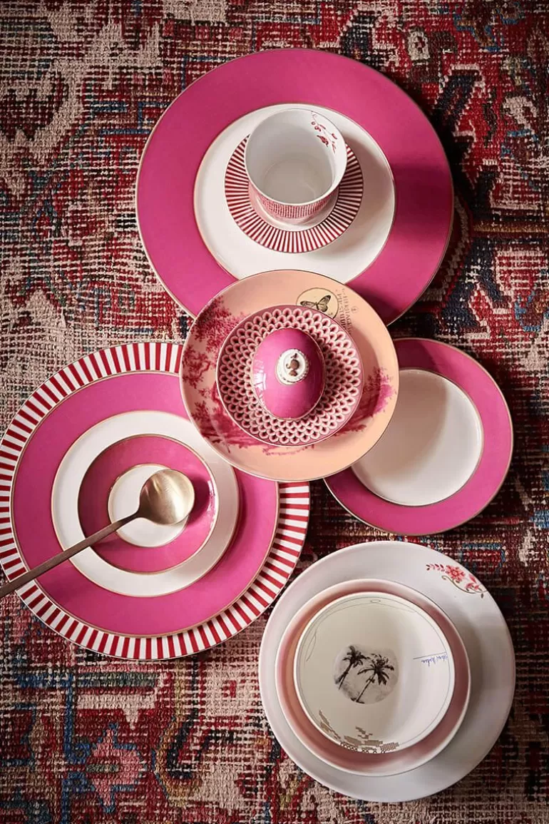 Gebaksborden-Pip Studio Heritage Gebaksbord Geverfd Roze 18 Cm
