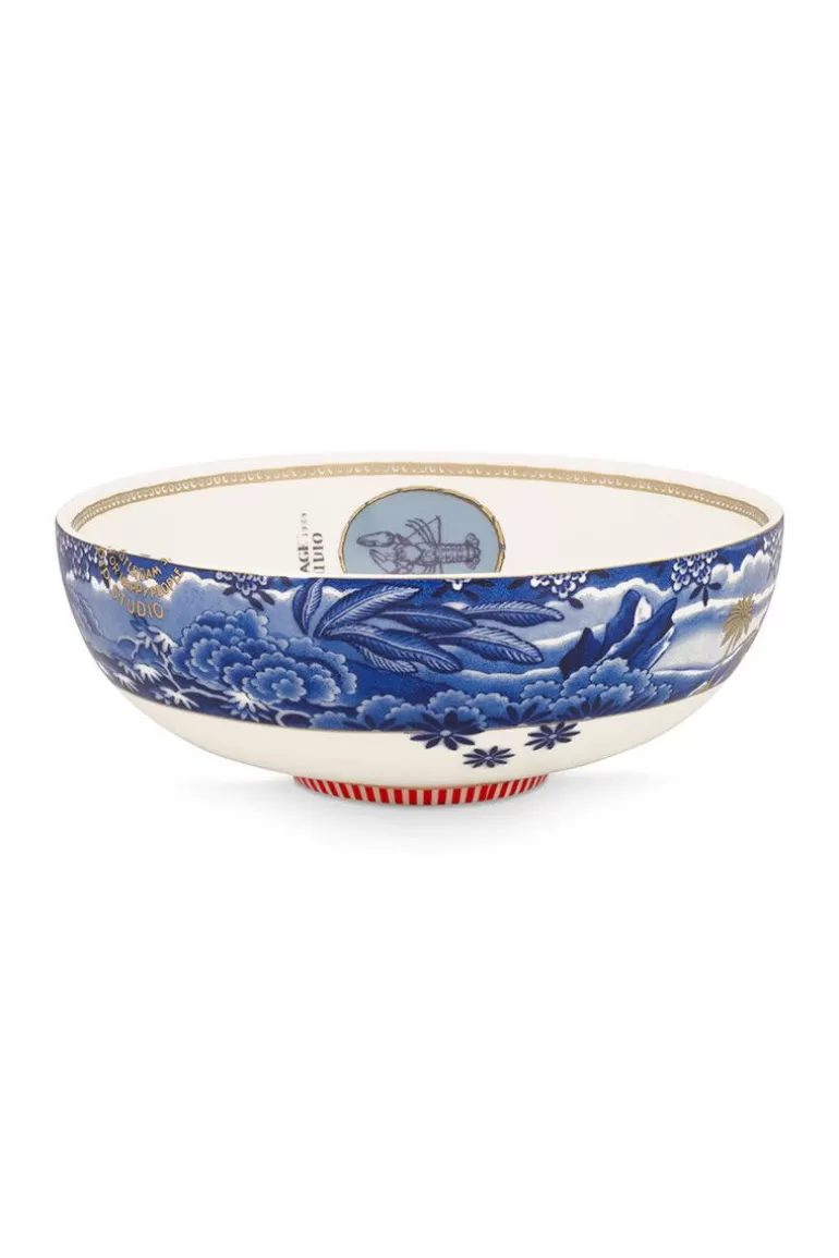 Kommen-Pip Studio Heritage Kom Grens Blauw 20 Cm