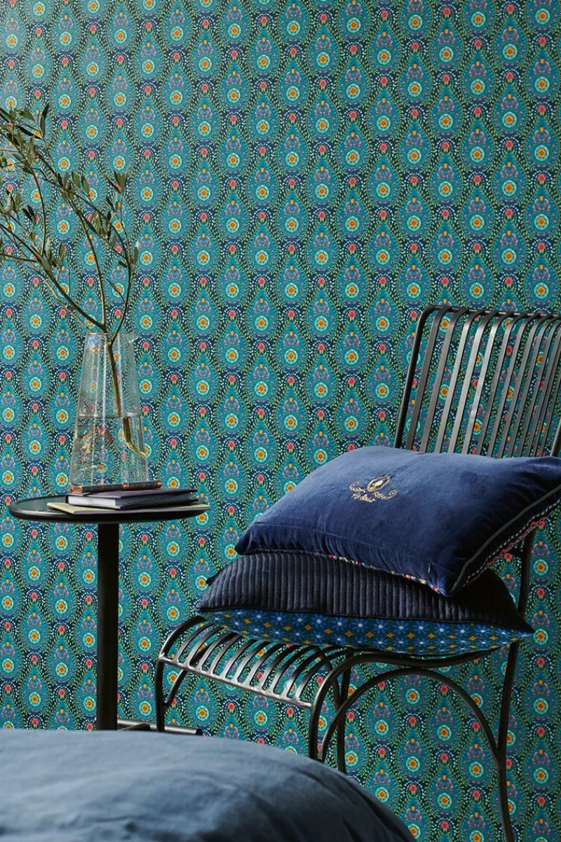 Cheap Pip Studio Raindrops Vliesbehang Donker Blauw