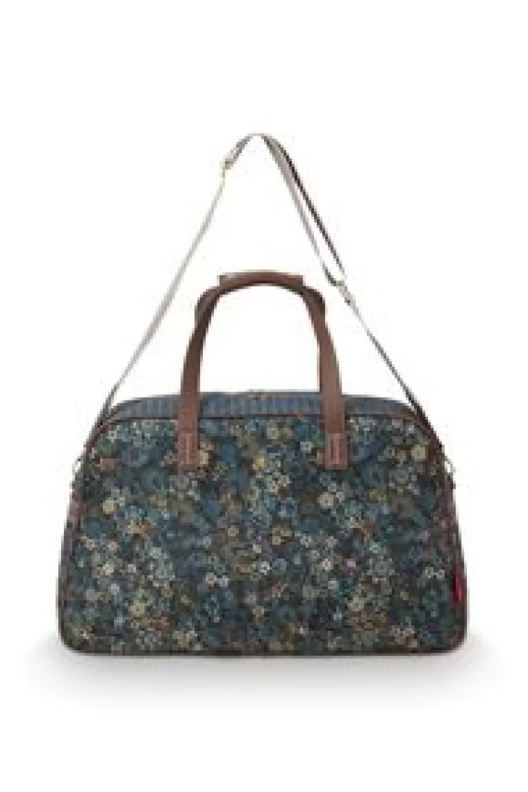 Weekendtassen-Pip Studio Reistas Medium Tutti I Fiori Blauw
